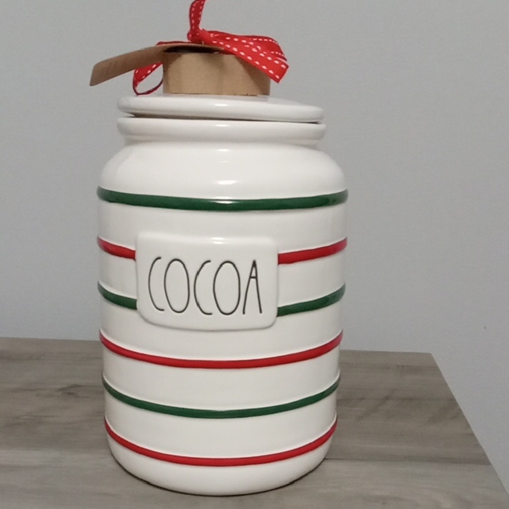 Rae Dunn Artisan Collection Ceramic Cocoa Canister